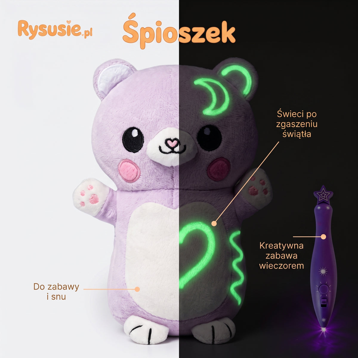 Rysusie™ - Pluszak z rysującym długopisem